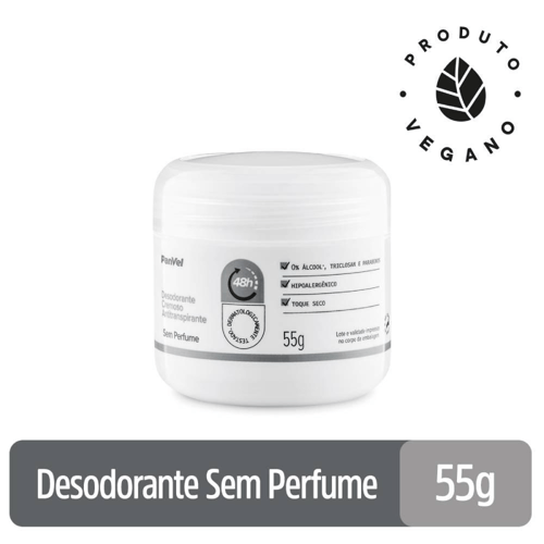 Desodorante Creme Sem Perfume Panvel 55 G