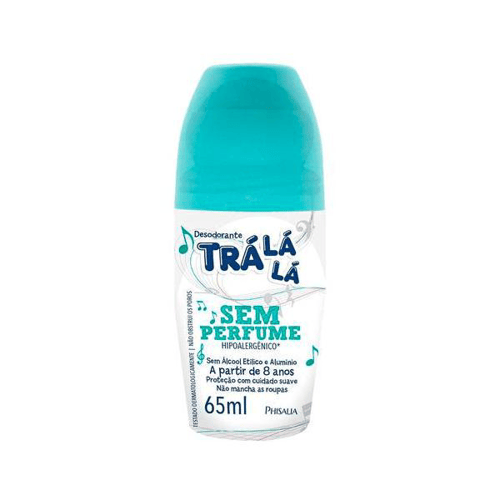 Desodorante Infantil Trá Lá Lá Rollon Sem Perfume 65Ml