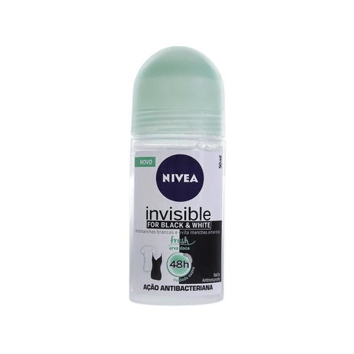 Desodorante Nivea Roll On Feminino B&W Erva Doce 50Ml