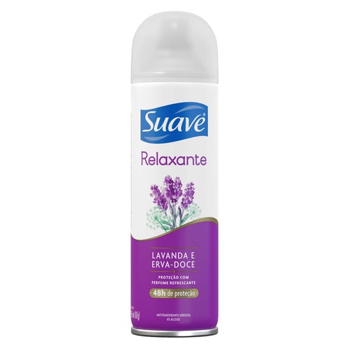 Imagem do produto Desodorante Suave Lavanda E Ervadoce Aerosol Antitranspirante 48H 150Ml