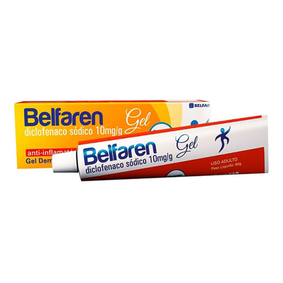 Imagem do produto Diclofenaco Sódico - 10 Mg/G Gel Tópica Bisnaga 60 G Belfar Genérico