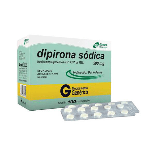 Dipirona 500Mg Com 10 Comprimidos - Greenpharma Genérico