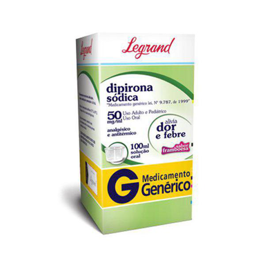 Dipirona - 50Mg Ml 100Ml Legrand Genérico