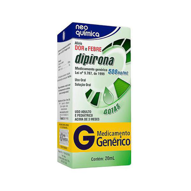 Imagem do produto Dipirona - Sódica Gotas 20Ml Brainfarma Genérico