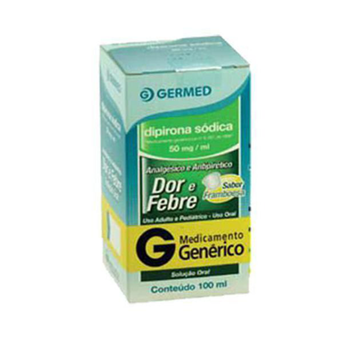 Dipirona 50Mg/Ml - Sódica 100Ml Solução De Uso Oral + Copo Medidor Germed Genérico