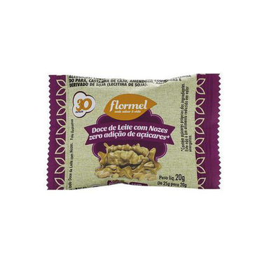 Imagem do produto Doce De Leite Com Nozes Flormel Zero Açúcar 20G