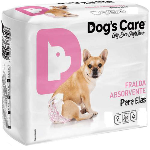 Dog's Care Fralda Higiênica Absorvente Para Elas Pacote Com 6 Unidades G