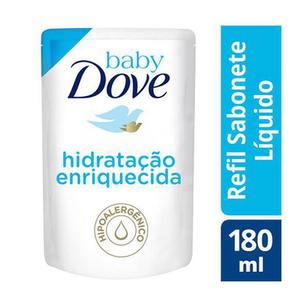 Dove Baby Sabonete Liquido Hidratacao Enriquecida Refil 180Ml