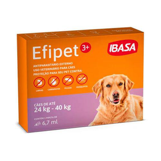 Efipet 3+ Cães De 24Kg A 40Kg Pipeta 6,7Ml