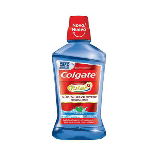 Enxaguante Bucal Colgate Total 12 Clean Mint Sem Álcool Com 500Ml