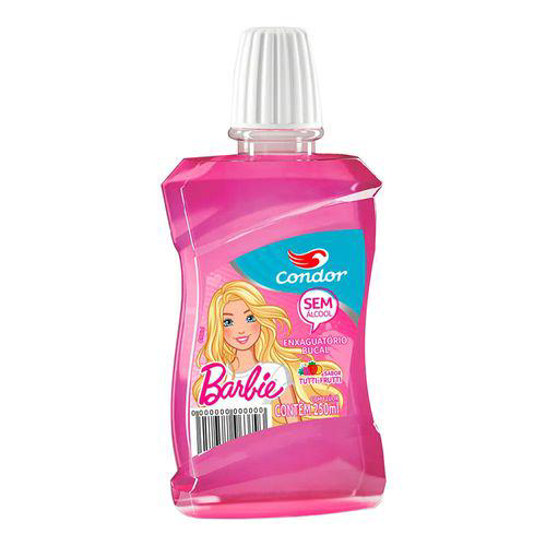 Enxaguante Bucal Infantil Condor Barbie Tutti Frutti 250Ml