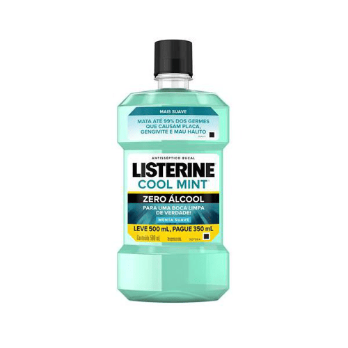 Enxaguante Bucal Listerine - Cool Mint Zero 500Ml