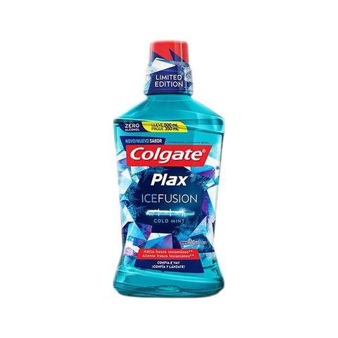 Imagem do produto Enxaguatorio Bucal Colgate Plax Ice Fusion Cold Pague 350Ml Leve 500Ml