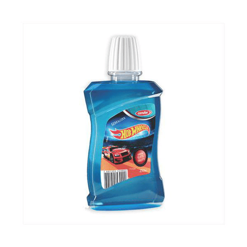 Enxaguatório Bucal Condor Infantil Hot Wheels Com 250Ml