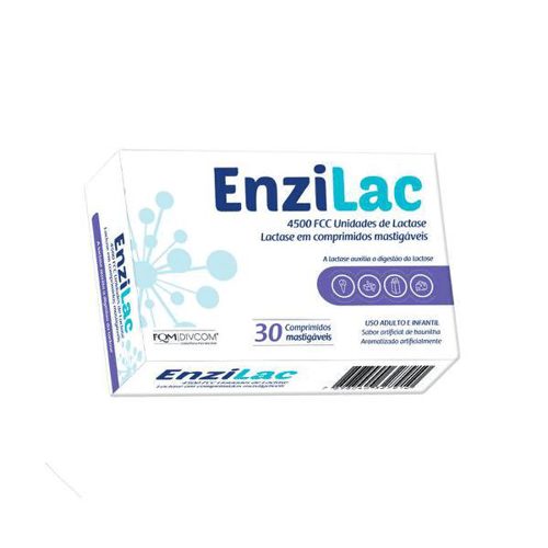 Enzilac 4.500 Fcc 30 Comprimidos Mastigáveis