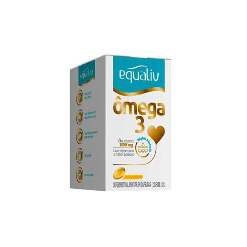 Equaliv Ômega 3 1000Mg 180 Cápsulas Gel