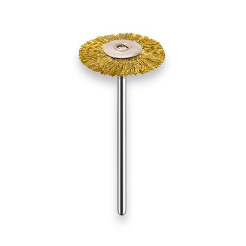 Escova De Aço Dourado Para Limpeza De Brocas Pm Com 1 22Mm Roda American Burrs