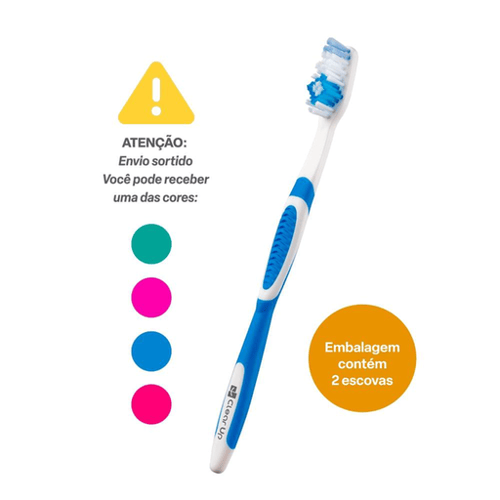 Escova De Dente Complete Clear Up Com 2 Unidades Cores Sortidas Multi Saúde Hc591