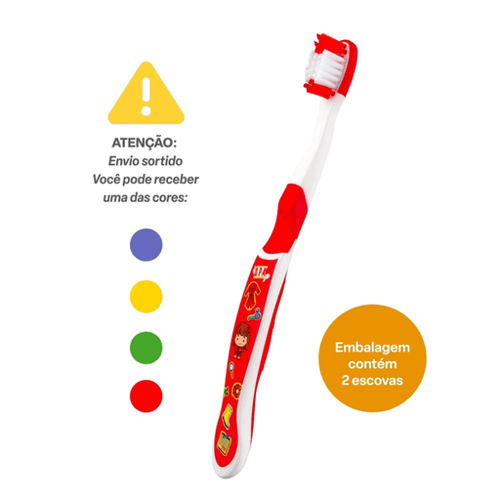 Escova De Dente Kids Clear Up 1+ Com 2 Unidades Cores Sortidas Multi Saúde Hc581