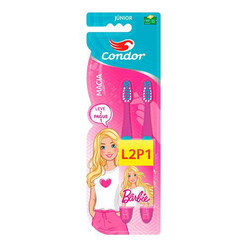 Escova Dental Infanitl Condor Barbie Led 1 Unidade