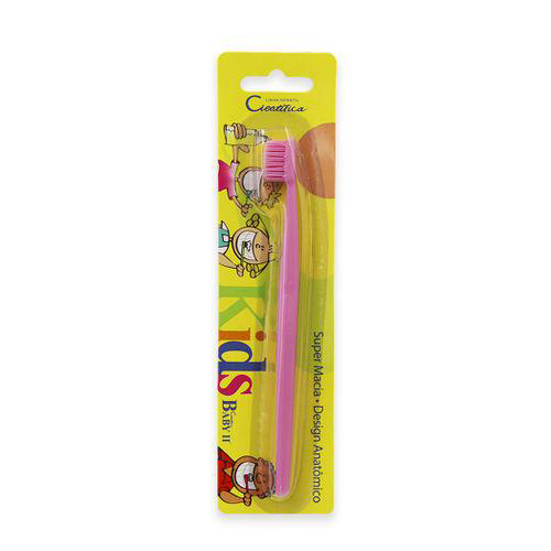 Escova Dental Infantil Cientifica Kids Baby Ii Rosa Dental Line