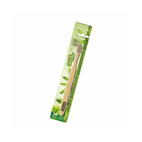 Escova Dental Natural Bamboo Macia Suave