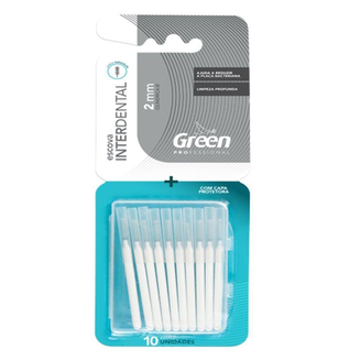 Imagem do produto Escova Green Interdental Cilindrica 2Mm Com 10Unid.branca