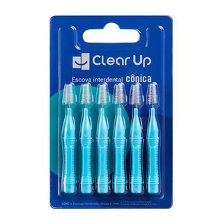 Imagem do produto Escova Interdental Cônica 6 Unidades Clear Up Multi Saúde Hc599