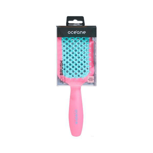 Escova Para Cabelos Raquete Vazada Oceane Joy Brush Rosa Océane 1 Unidade