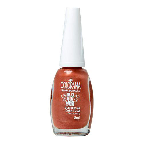 Esmalte Colorama Bloquinho Gliter Na Casa Toda Cincilante 8Ml