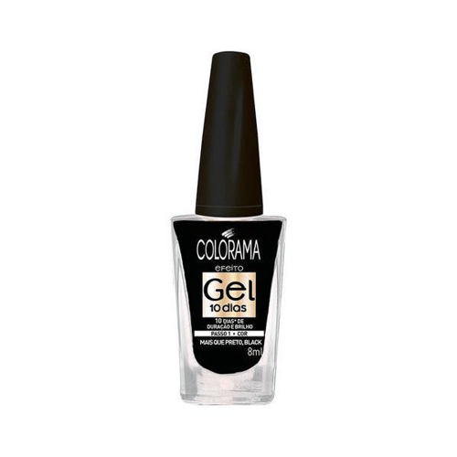 Imagem do produto Esmalte Colorama Efeito Gel Cor Mais Que Preto, Black Com 8Ml