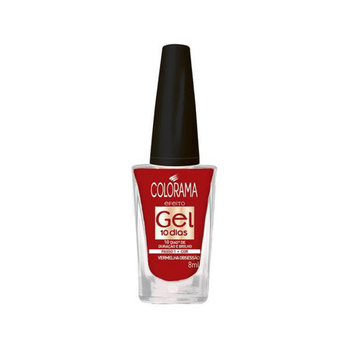 Imagem do produto Esmalte Colorama Efeito Gel Vermelho Obsessao 8Ml