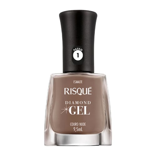 Imagem do produto Esmalte Risque Diamond Gel Couro Nude Cremoso 9,5Ml