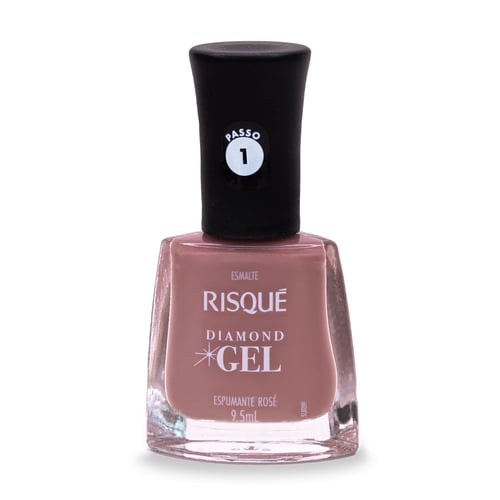 Imagem do produto Esmalte Risqué Diamond Gel Espumante Rosé 9,5Ml