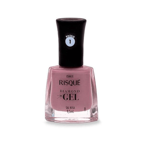 Esmalte Risqué Diamond Gel Sal Rosa 9,5Ml