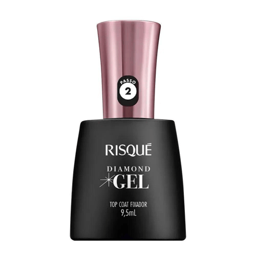 Esmalte Risque Diamond Gel Top Coat Fixa