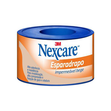 Esparadrapo Impermeável Nexcare Bege De 25Mm X 0,9M Com 1 Unidade