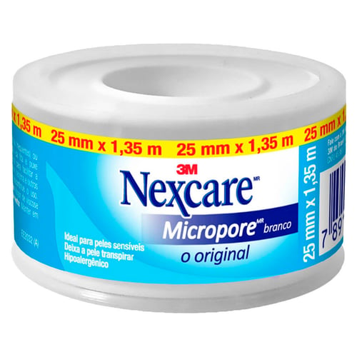 Esparadrapo Nexcare Branco O Original 25Mm X 1,35M