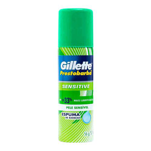 Espuma De Barbear Gillette Mini Sensitive Com 56G