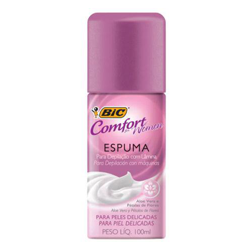 Espuma Depilatória Bic Women Pele Seca 100Ml