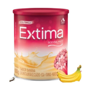 extima lata com 600g sabor banana