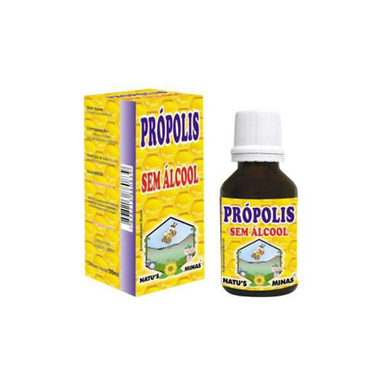 Extrato De Própolis Natus Minas Sem Álcool 30Ml