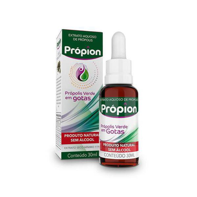 Extrato De Própolis Própion Gotas Com 30Ml