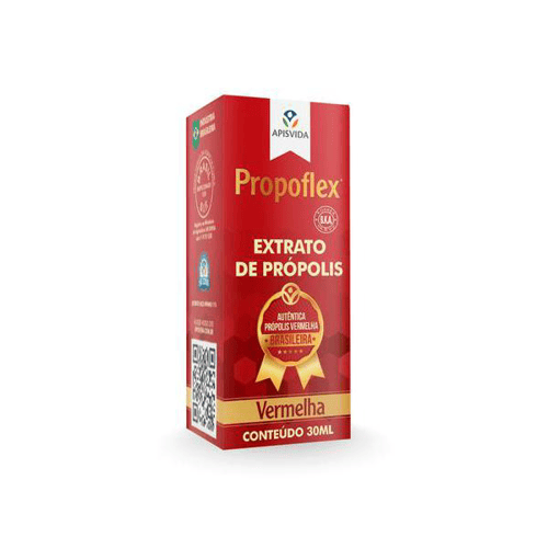 Extrato De Própolis Propoflex Vermelha Com 30Ml Apis Vida 30Ml