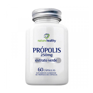 Extrato De Própolis Verde Nature Healthy 250Mg Com 60 Cápsulas