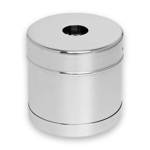 Fami Porta Algodão De Inox Com Mola 8X8Cm Capacidade 400Ml