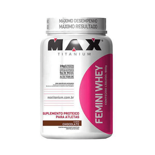 Femini Whey Max Titanium Sabor Chocolate 900 G