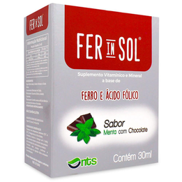 Fer In Sol 30Ml Sabor Menta Com Choco