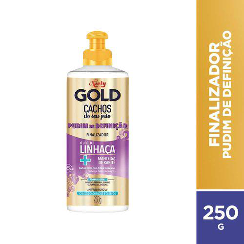 Imagem do produto Finalizador Niely Gold Cachos Do Seu Jeito Pudim De Definição 250G