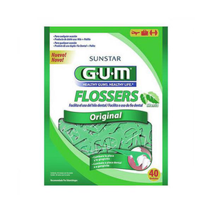 Fio Dental Flossers Gum Com 40 Unidades